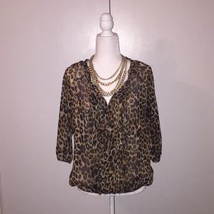 Leopard blouse